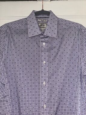 Men’s Jos. A. Bank 1905 Purple Check Dress Shirt NWT 15 1/2 / 33